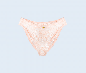 peach pink soft lace womens knickers